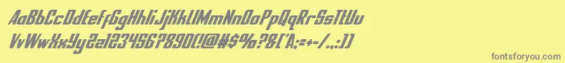 nationalexpresscondital Font – Gray Fonts on Yellow Background