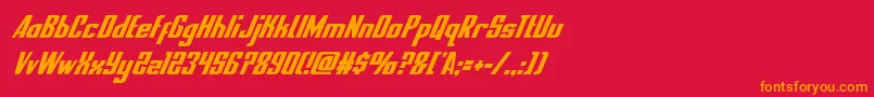 nationalexpresscondital Font – Orange Fonts on Red Background