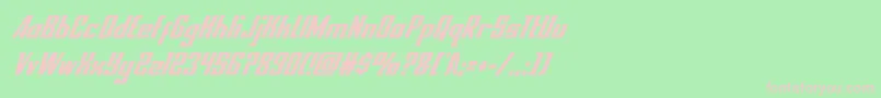 nationalexpresscondital Font – Pink Fonts on Green Background