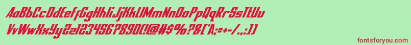 nationalexpresscondital Font – Red Fonts on Green Background