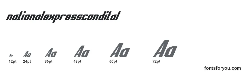 Nationalexpresscondital Font Sizes