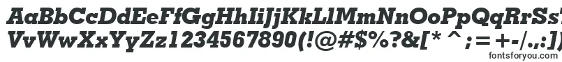 Шрифт GeometricSlabserif703ExtraBoldItalicBt – многолинейные шрифты
