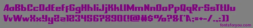 フォントnationalexpressexpand – 紫色のフォント、灰色の背景