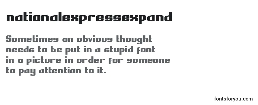 Review of the Nationalexpressexpand Font