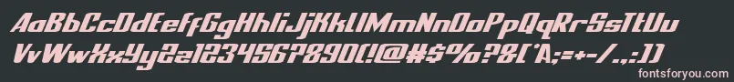 nationalexpressexpandital Font – Pink Fonts on Black Background