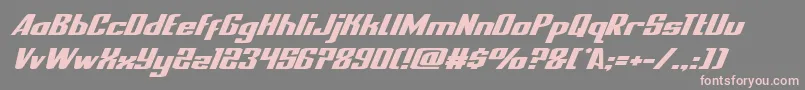 nationalexpressexpandital Font – Pink Fonts on Gray Background
