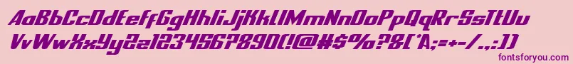 Шрифт nationalexpressexpandital – фиолетовые шрифты на розовом фоне
