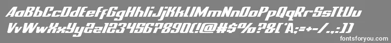 nationalexpressexpandital Font – White Fonts on Gray Background