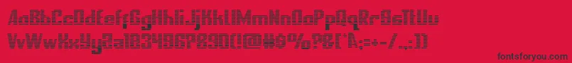 nationalexpressgrad Font – Black Fonts on Red Background