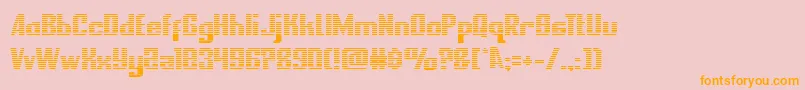 nationalexpressgrad Font – Orange Fonts on Pink Background