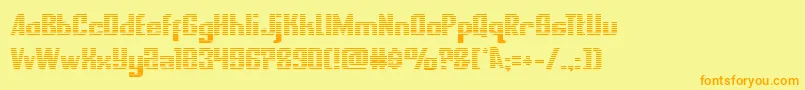nationalexpressgrad Font – Orange Fonts on Yellow Background