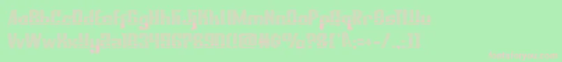 nationalexpressgrad Font – Pink Fonts on Green Background