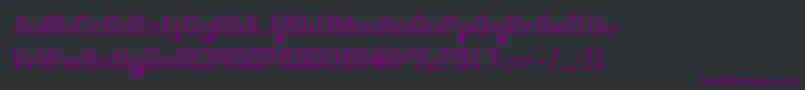 nationalexpressgrad Font – Purple Fonts on Black Background