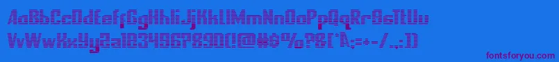 nationalexpressgrad Font – Purple Fonts on Blue Background