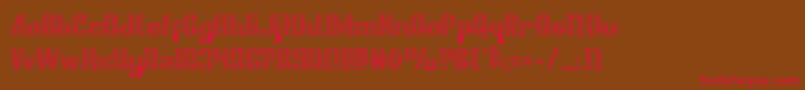 nationalexpressgrad Font – Red Fonts on Brown Background