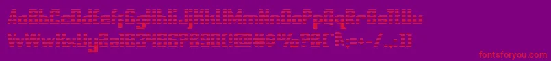 nationalexpressgrad Font – Red Fonts on Purple Background