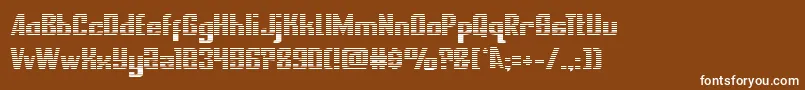 フォントnationalexpressgrad – 茶色の背景に白い文字