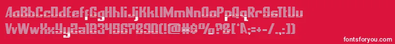 フォントnationalexpressgrad – 赤い背景に白い文字