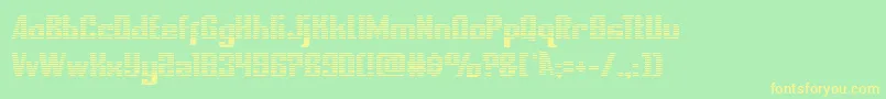nationalexpressgrad Font – Yellow Fonts on Green Background