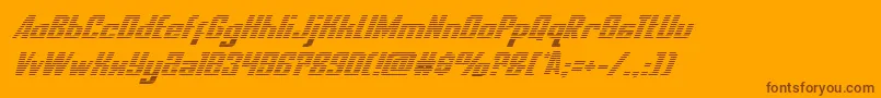 nationalexpressgradital Font – Brown Fonts on Orange Background