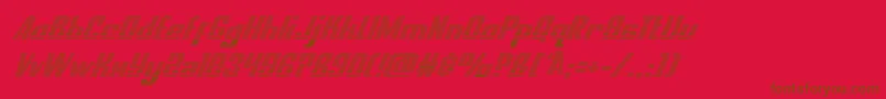 nationalexpressgradital Font – Brown Fonts on Red Background