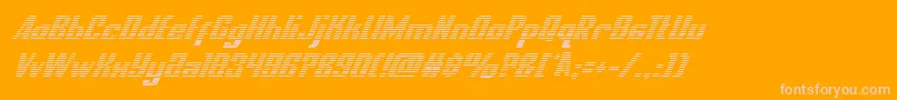 Шрифт nationalexpressgradital – розовые шрифты на оранжевом фоне