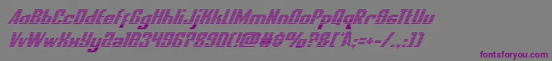 Шрифт nationalexpressgradital – фиолетовые шрифты на сером фоне