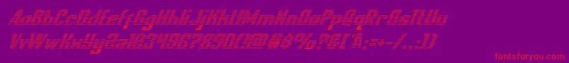 nationalexpressgradital Font – Red Fonts on Purple Background