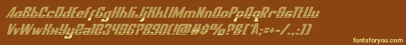 nationalexpressgradital Font – Yellow Fonts on Brown Background