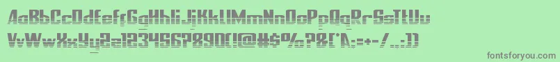nationalexpresshalf Font – Gray Fonts on Green Background