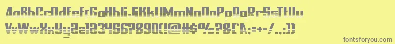 nationalexpresshalf Font – Gray Fonts on Yellow Background