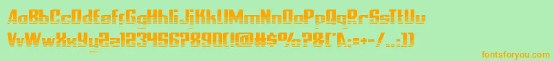 nationalexpresshalf Font – Orange Fonts on Green Background