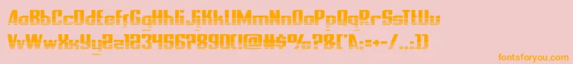 nationalexpresshalf Font – Orange Fonts on Pink Background