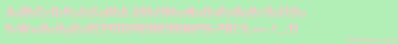 nationalexpresshalf Font – Pink Fonts on Green Background