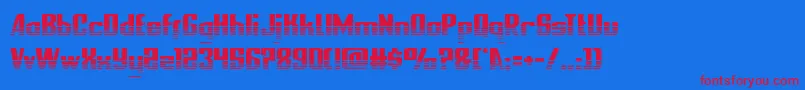 nationalexpresshalf Font – Red Fonts on Blue Background