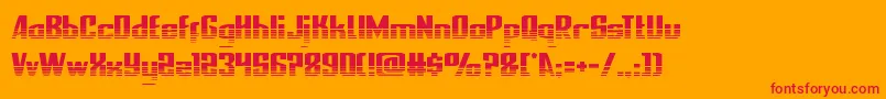 nationalexpresshalf Font – Red Fonts on Orange Background