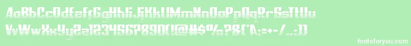 フォントnationalexpresshalf – 緑の背景に白い文字