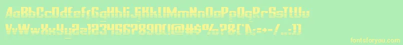 nationalexpresshalf Font – Yellow Fonts on Green Background