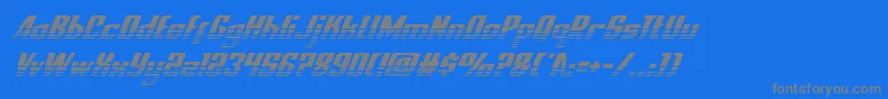 nationalexpresshalfital Font – Gray Fonts on Blue Background