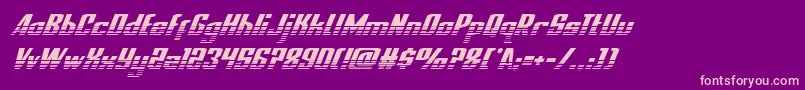 Weitere Informationen zur nationalexpresshalfital-Schriftart nationalexpresshalfital-Schriftart – Rosa Schriften auf violettem Hintergrund