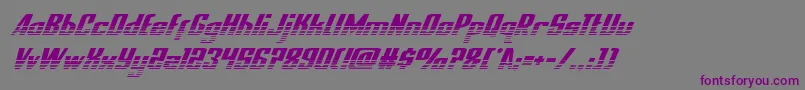 Шрифт nationalexpresshalfital – фиолетовые шрифты на сером фоне