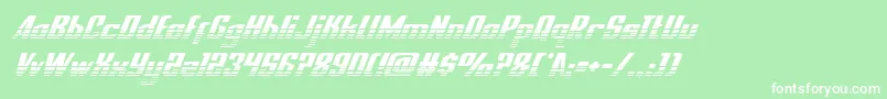 nationalexpresshalfital Font – White Fonts on Green Background