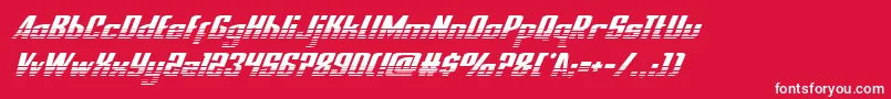 nationalexpresshalfital Font – White Fonts on Red Background