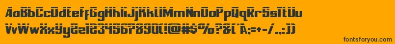 nationalexpresslaser Font – Black Fonts on Orange Background