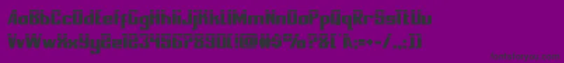 nationalexpresslaser Font – Black Fonts on Purple Background