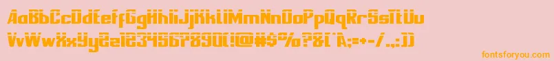 nationalexpresslaser Font – Orange Fonts on Pink Background