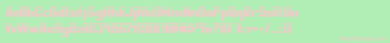 Шрифт nationalexpresslaser – розовые шрифты на зелёном фоне