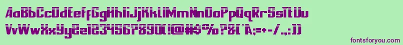 nationalexpresslaser Font – Purple Fonts on Green Background