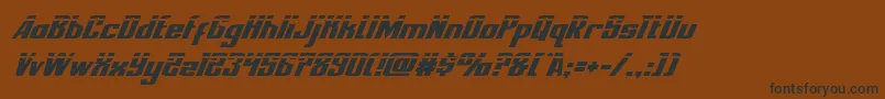 nationalexpresslaserital Font – Black Fonts on Brown Background