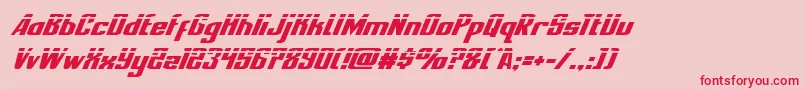 nationalexpresslaserital Font – Red Fonts on Pink Background